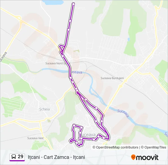 29 Bus Line Map