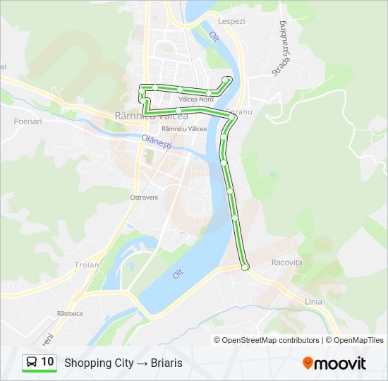 10 Bus Line Map