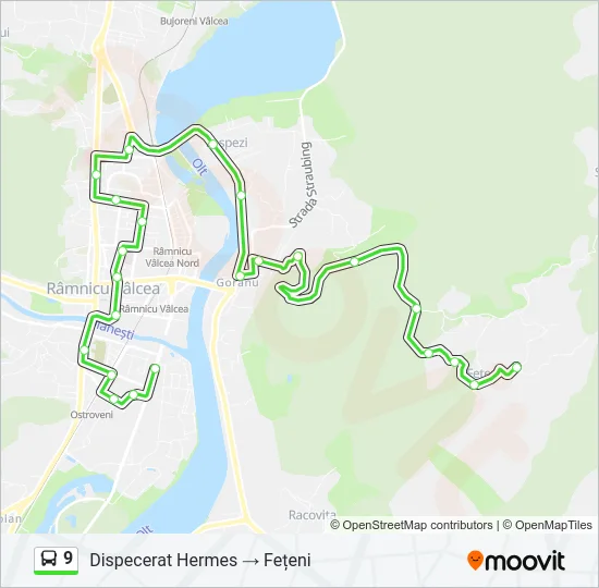 9 Bus Line Map