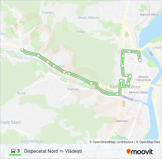3 Bus Line Map