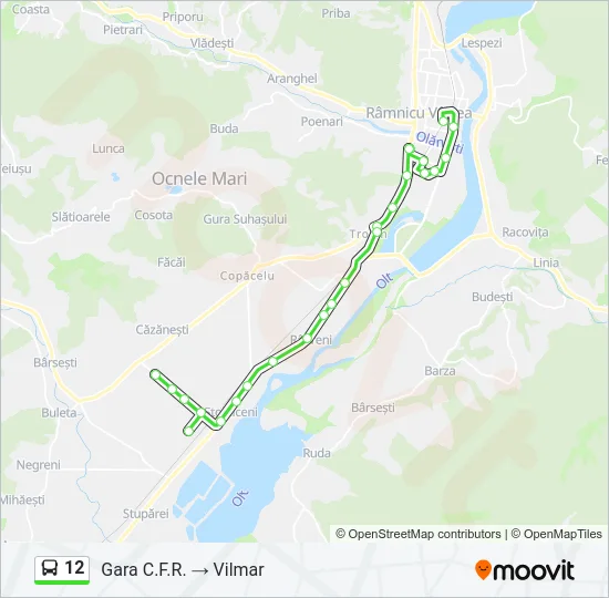 12 Bus Line Map