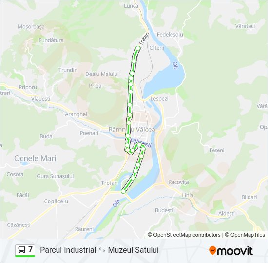 7 Bus Line Map