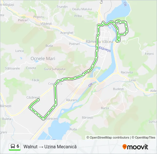 6 Bus Line Map