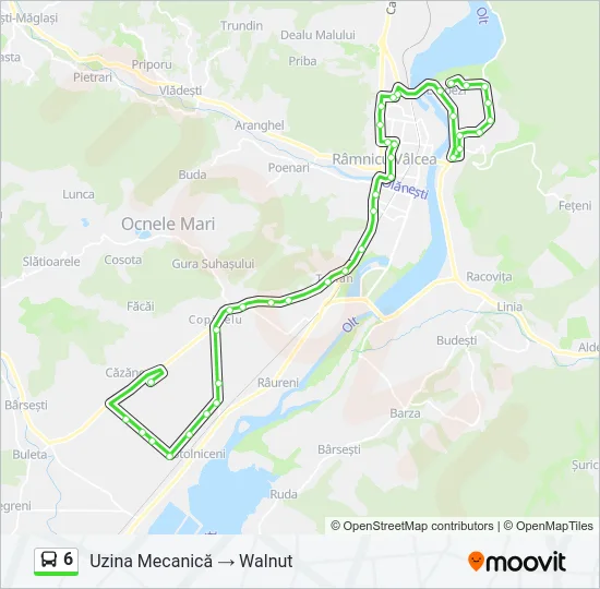 6 Bus Line Map