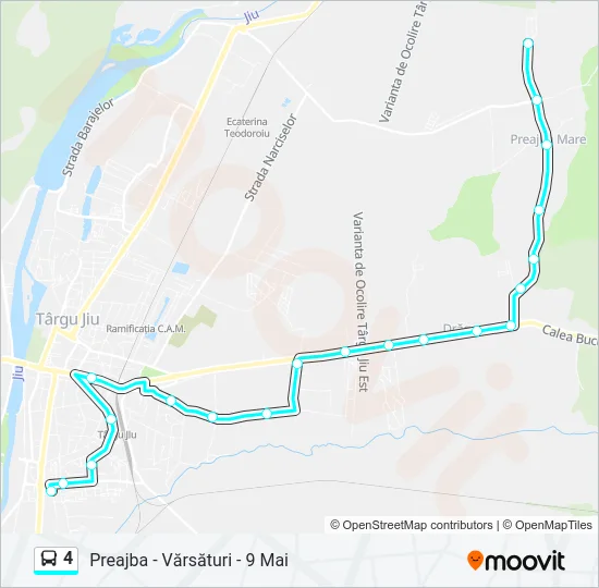 4 Bus Line Map