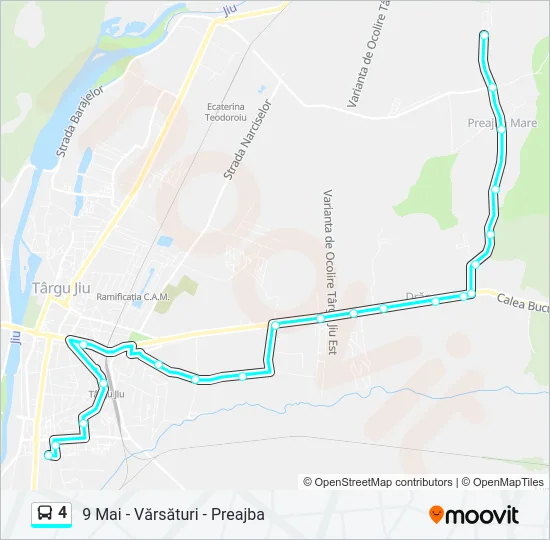 4 Bus Line Map