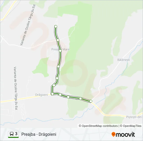 3 Bus Line Map