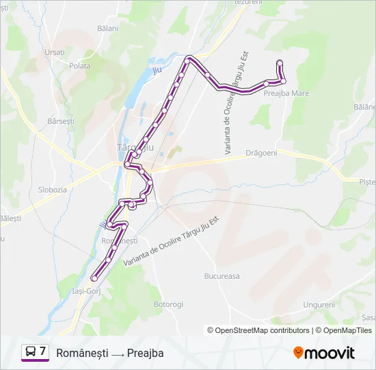 7 Bus Line Map