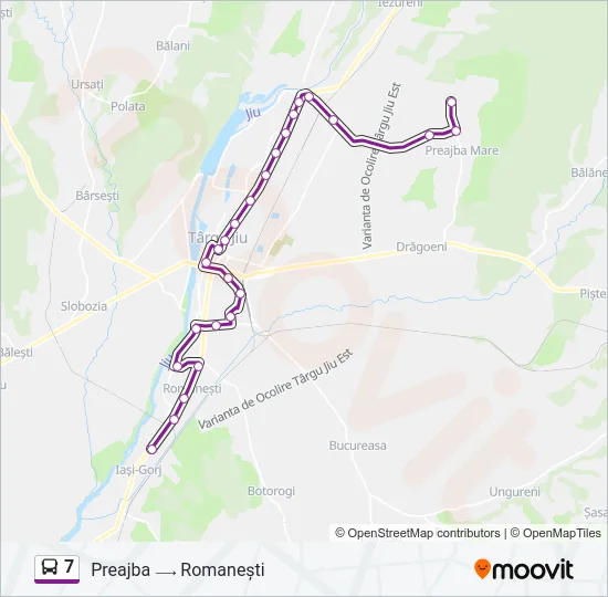 7 Bus Line Map