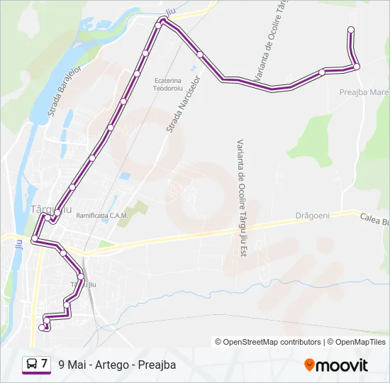 7 Bus Line Map