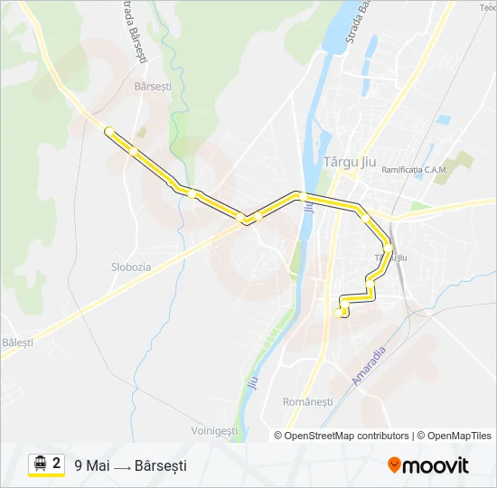 2 Trolleybus Line Map