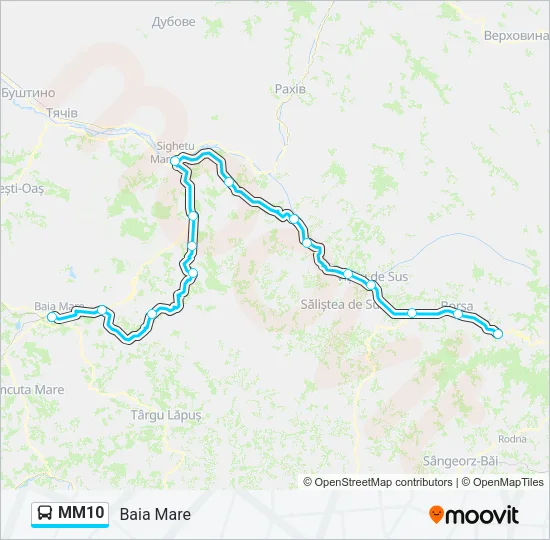 MM10 Bus Line Map