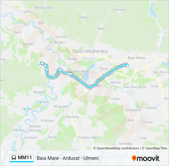 MM11 Bus Line Map