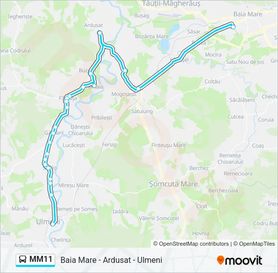 MM11 Bus Line Map