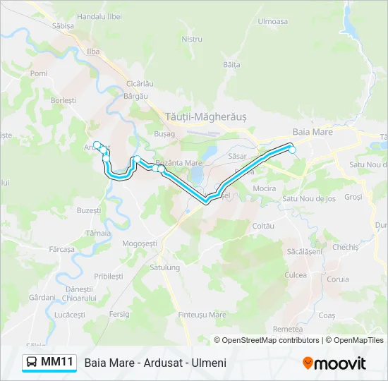 MM11 Bus Line Map