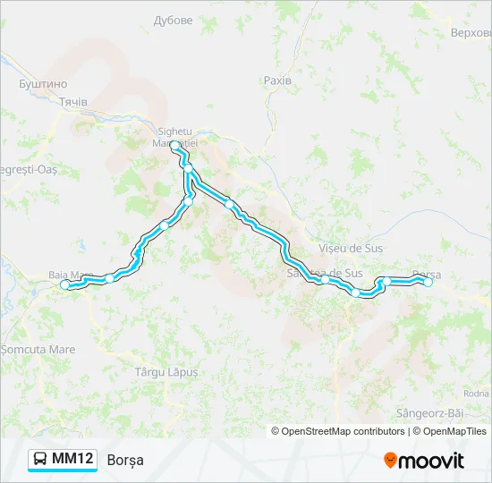 MM12 Bus Line Map