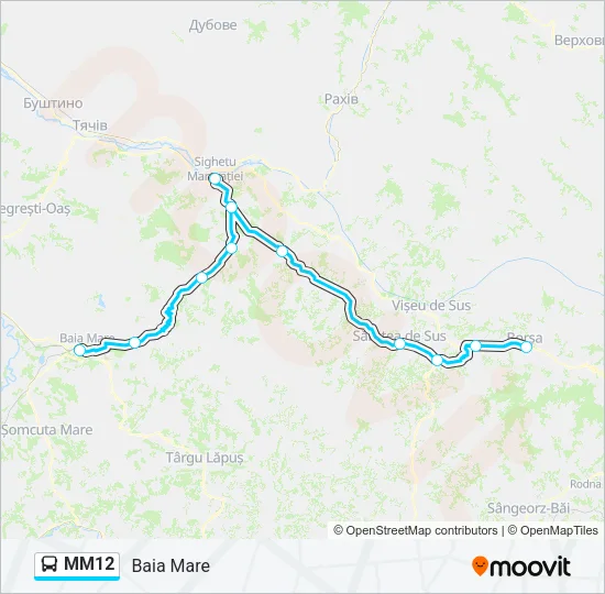 MM12 Bus Line Map