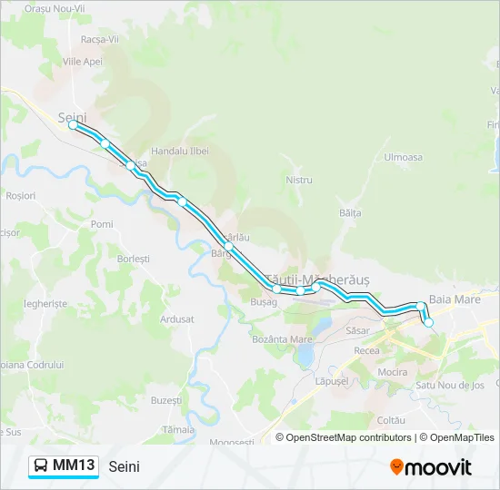 MM13 Bus Line Map
