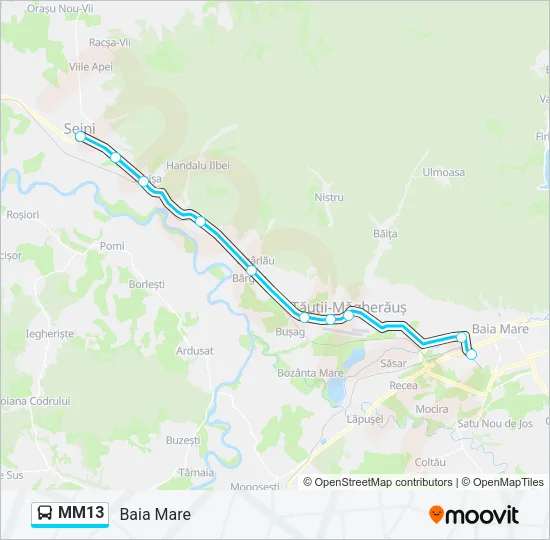 MM13 Bus Line Map