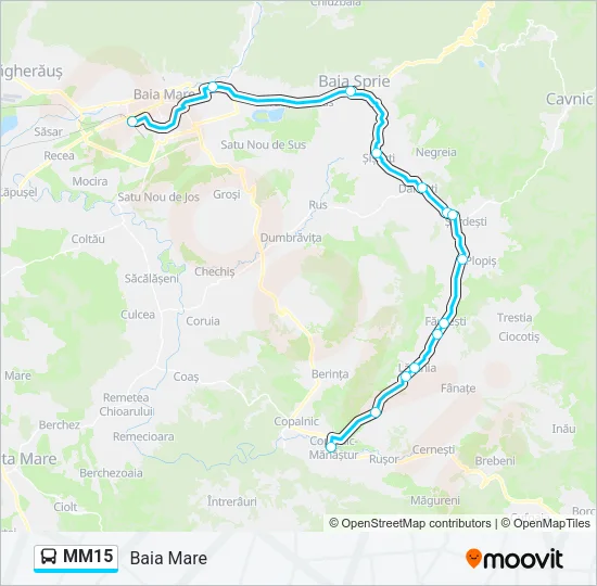 MM15 Bus Line Map