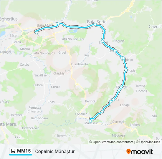 MM15 Bus Line Map