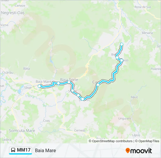 MM17 Bus Line Map