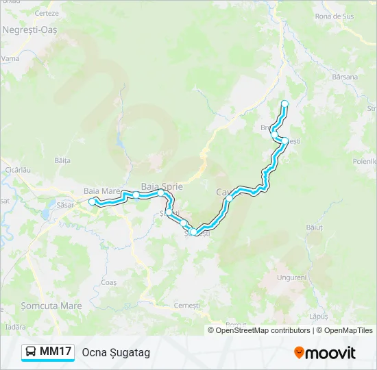 MM17 Bus Line Map