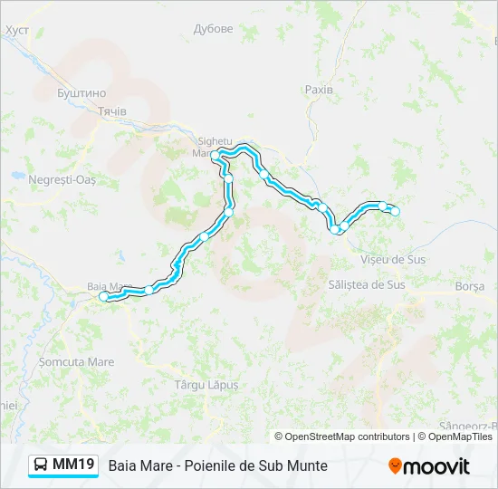 MM19 Bus Line Map