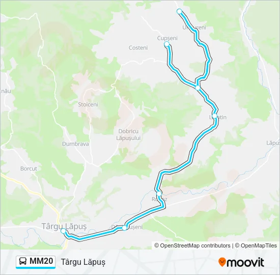 MM20 Bus Line Map