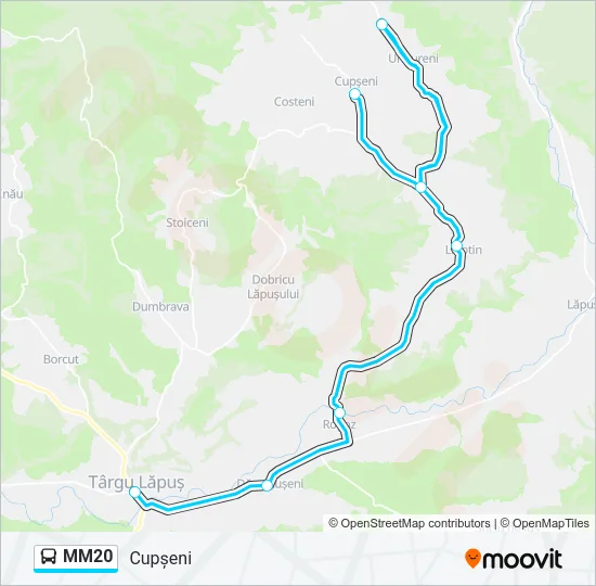 MM20 Bus Line Map