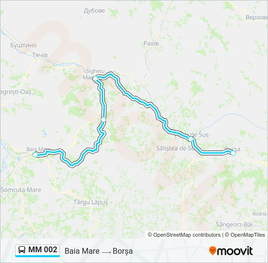 MM 002 Bus Line Map