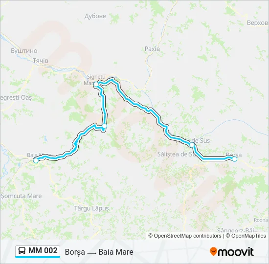 MM 002 Bus Line Map