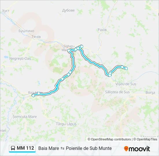 MM 112 Bus Line Map