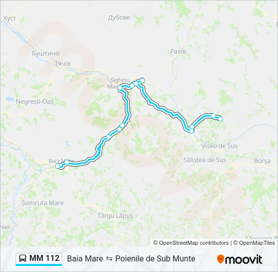 MM 112 Bus Line Map