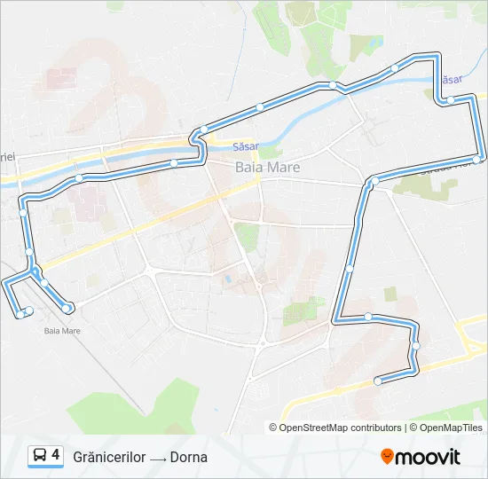 4 Bus Line Map