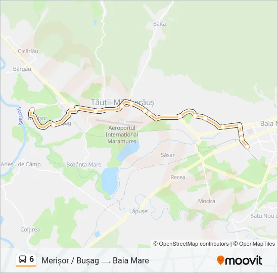 6 Bus Line Map