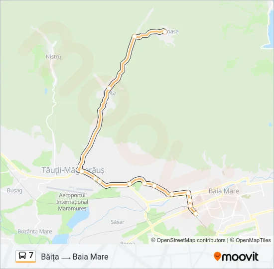 7 Bus Line Map