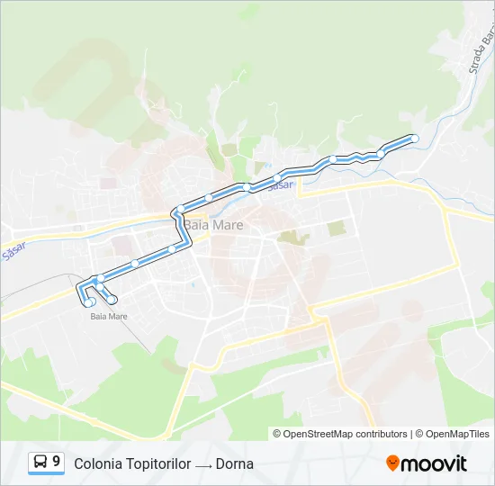 9 Bus Line Map