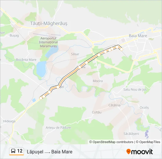 12 Bus Line Map