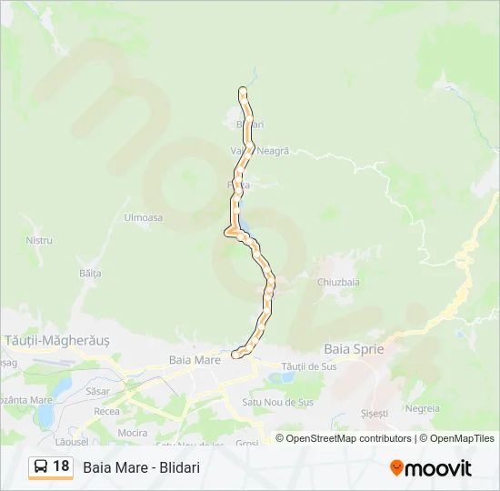 18 Bus Line Map