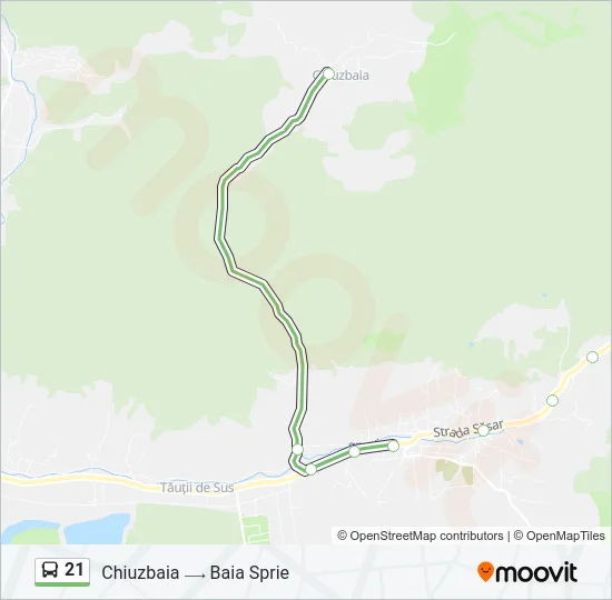 21 Bus Line Map
