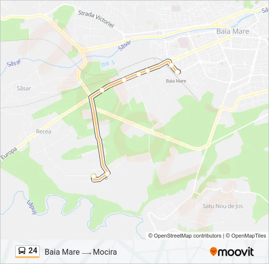 24 Bus Line Map