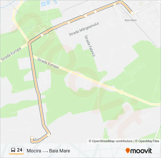 24 Bus Line Map