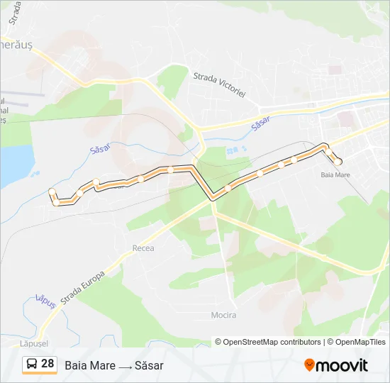 28 Bus Line Map