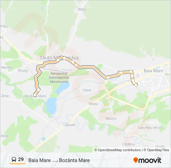 29 Bus Line Map