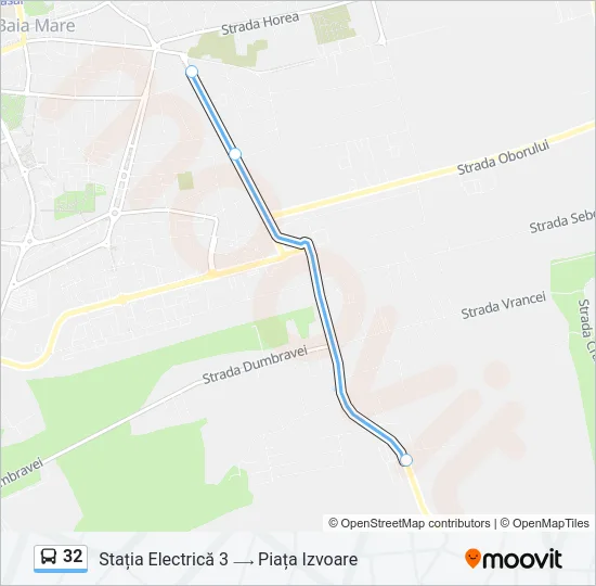 32 Bus Line Map