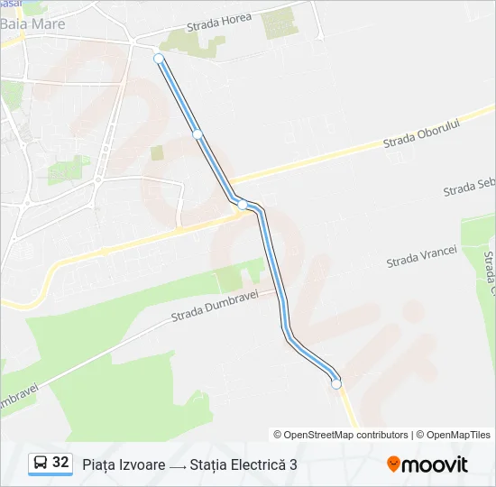 32 Bus Line Map