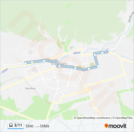 3/11 Bus Line Map