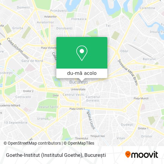 Hartă Goethe-Institut (Institutul Goethe)