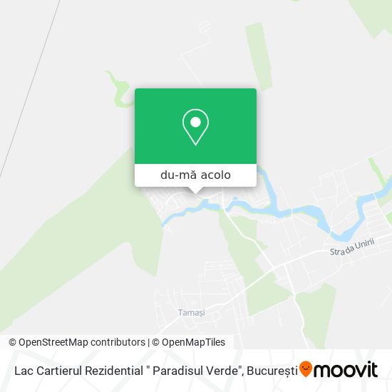 Hartă Lac Cartierul Rezidential " Paradisul Verde"